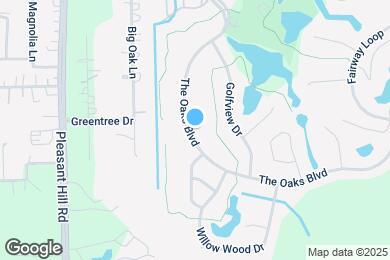 Map image of the property - 1660 The Oaks Blvd