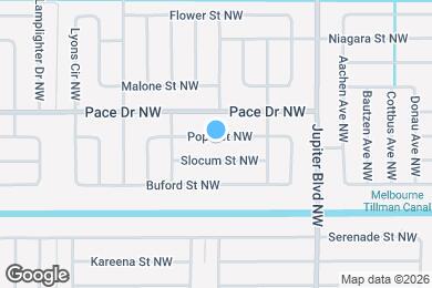 Map image of the property - 1000 Pope St NW