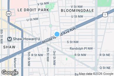 Map image of the property - 214 Rhode Island Ave NW