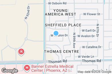 Map image of the property - 9025 W Avalon Dr