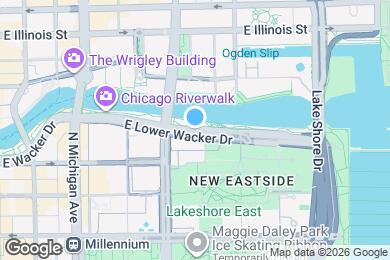 Map image of the property - 332 E Wacker Dr