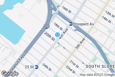 Map image of the property - 662 4th Ave