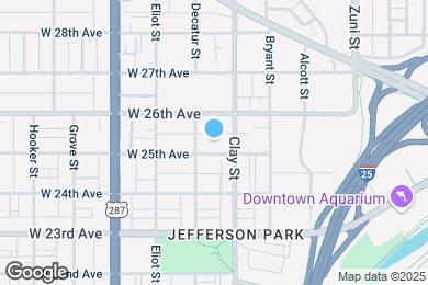 Map image of the property - 2725 W 25th Ave