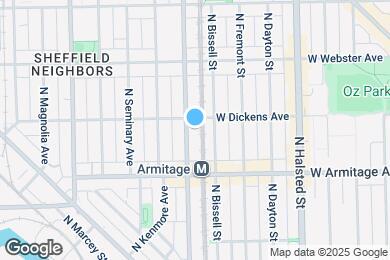 Map image of the property - 2049 N Sheffield Ave