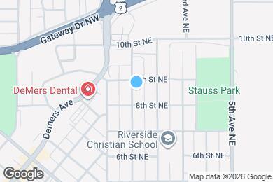 Map image of the property - 814 1st Ave NE