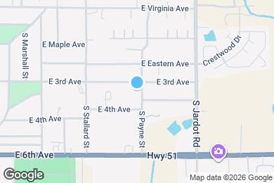 Map image of the property - 308 S Payne St