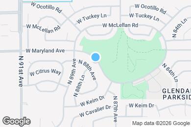 Map image of the property - 8841 W Maryland Ave