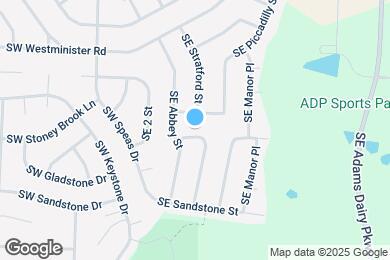 Map image of the property - 113 SE Rockwood St