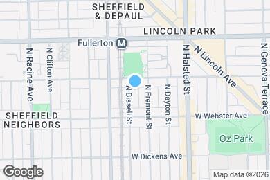 Map image of the property - 2243 N Bissell St