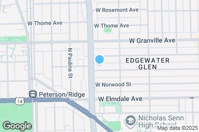 Map image of the property - 1542 W Glenlake Ave