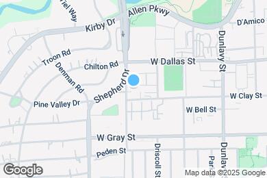 Map image of the property - 1025 S Shepherd Dr