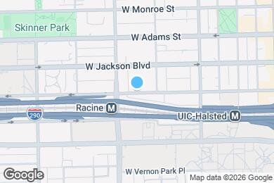 Map image of the property - 1132 W Van Buren St