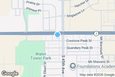 Map image of the property - 4465 Crestone Peak St