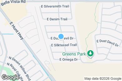 Map image of the property - 1117 E Dust Devil Dr