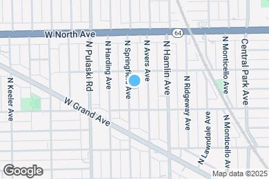 Map image of the property - 1431 N Springfield Ave