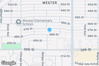 Map image of the property - 5318 48th St