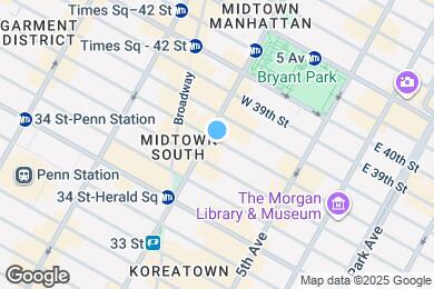 Map image of the property - 68 W 37th St