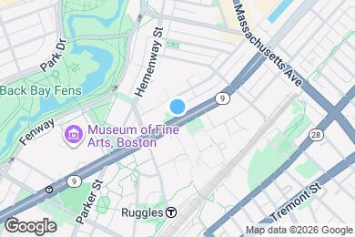 Map image of the property - 343 Huntington Ave