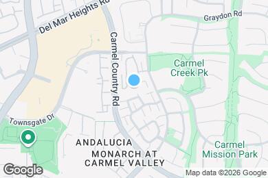 Map image of the property - 12926 Carmel Creek Rd