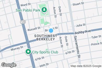 Map image of the property - 1327 Ashby Ave