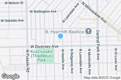 Map image of the property - 2820 N Hamlin Ave