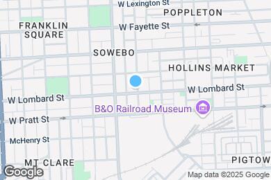 Map image of the property - 1200 W Lombard St