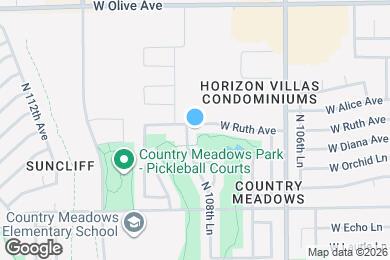 Map image of the property - 10851 W Ruth Ave
