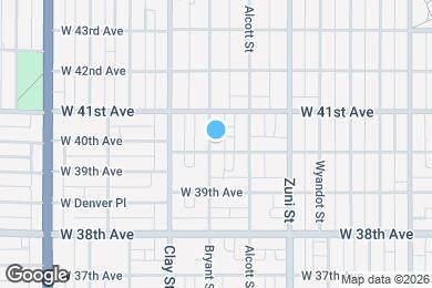 Map image of the property - 2599 W 40th Ave