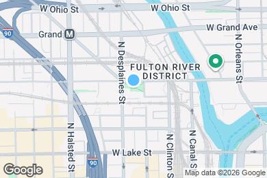 Map image of the property - 601 W Kinzie St