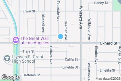 Map image of the property - 12617 OXNARD || Unique TWO LEVEL APT available!