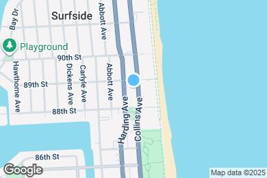 Map image of the property - 8888 Collins Ave