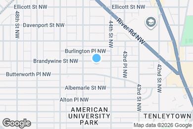 Map image of the property - 4424 Brandywine St NW