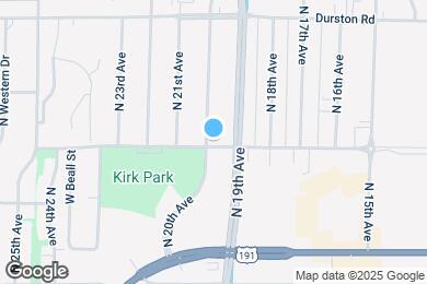 Map image of the property - 1923 W Beall St