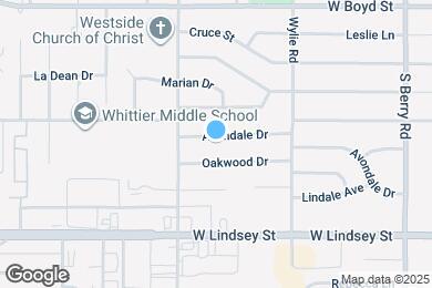 Map image of the property - 1628 Avondale Dr