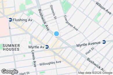 Map image of the property - 594 Bushwick Ave