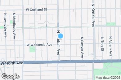 Map image of the property - 1717 N Kimball Ave