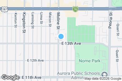 Map image of the property - 1308 Moline St