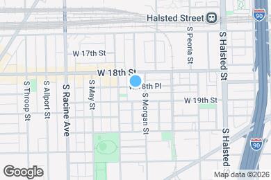 Map image of the property - 1013 W 18th Pl