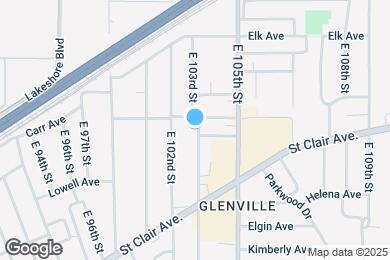 Map image of the property - 606 E 103rd St
