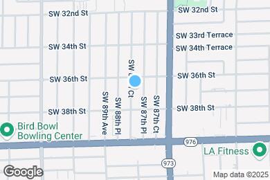 Map image of the property - 3635 SW 88th Ct