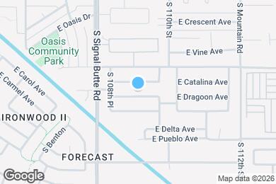 Map image of the property - 10912 E Dragoon Ave