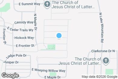 Map image of the property - 2382 E Buckskin Way