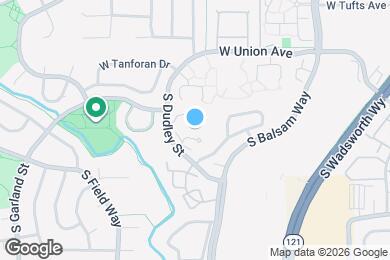 Map image of the property - 4896 S Dudley St