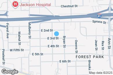 Map image of the property - 2213 E 3rd St