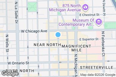 Map image of the property - 730 N Wabash Ave