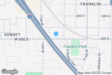 Map image of the property - 974 W 600 S