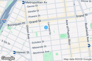 Map image of the property - Ten Eyck Street