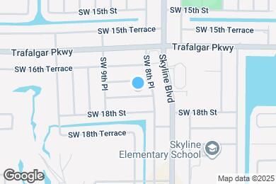 Map image of the property - 835 SW 17th Terrace