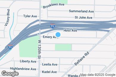 Map image of the property - 12705 Emery Ave