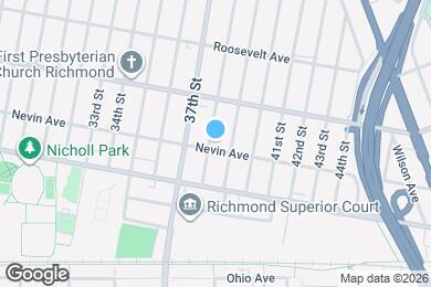 Map image of the property - 3801 Nevin Ave